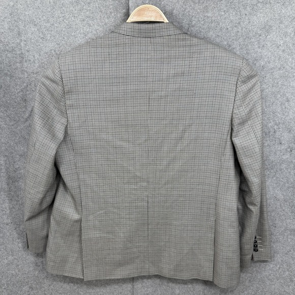 Marc Martin Silk Wool Herringbone Blazer 48R Sport Coat 2 Button Jacket - Picture 3 of 11